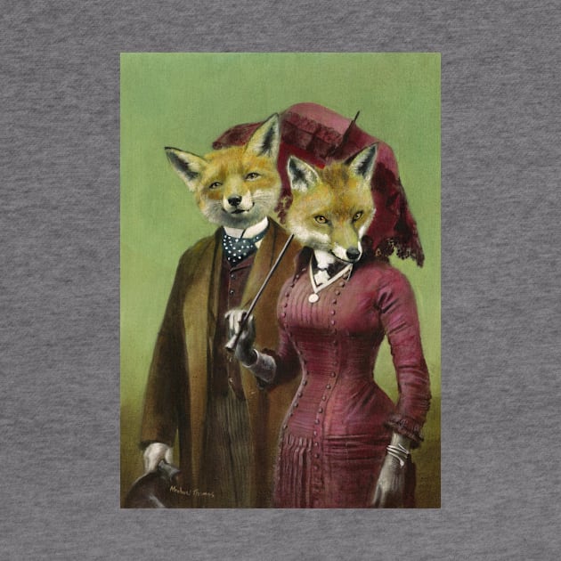 Victorian Fox Couple by mictomart